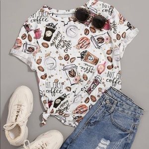Letter & Cartoon Graphic Tee